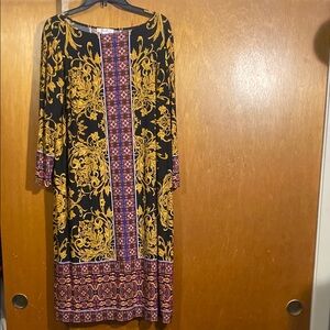 Elegant Black and Gold Dress